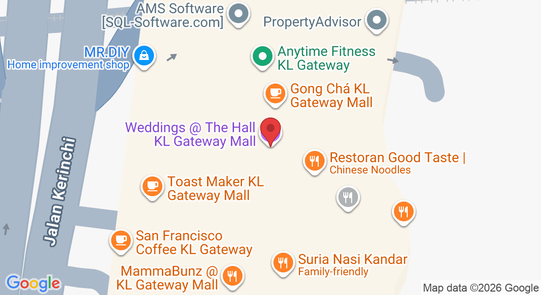 UG.02 Level UG, KL, Gateway Mall, Kampung Kerinchi, 59200 Kuala Lumpur, Wilayah Persekutuan Kuala Lumpur, Malaysia