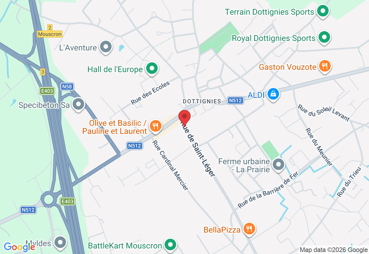 Rue de Saint-Léger 14B, 7711 Mouscron, Belgique