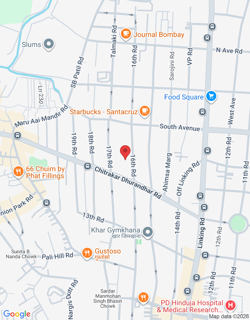 5th Floor, Grand Imperial Apartments, 501, 16th Rd, near Gujrat Research Society, Khar West, Mumbai, Maharashtra 400052, India