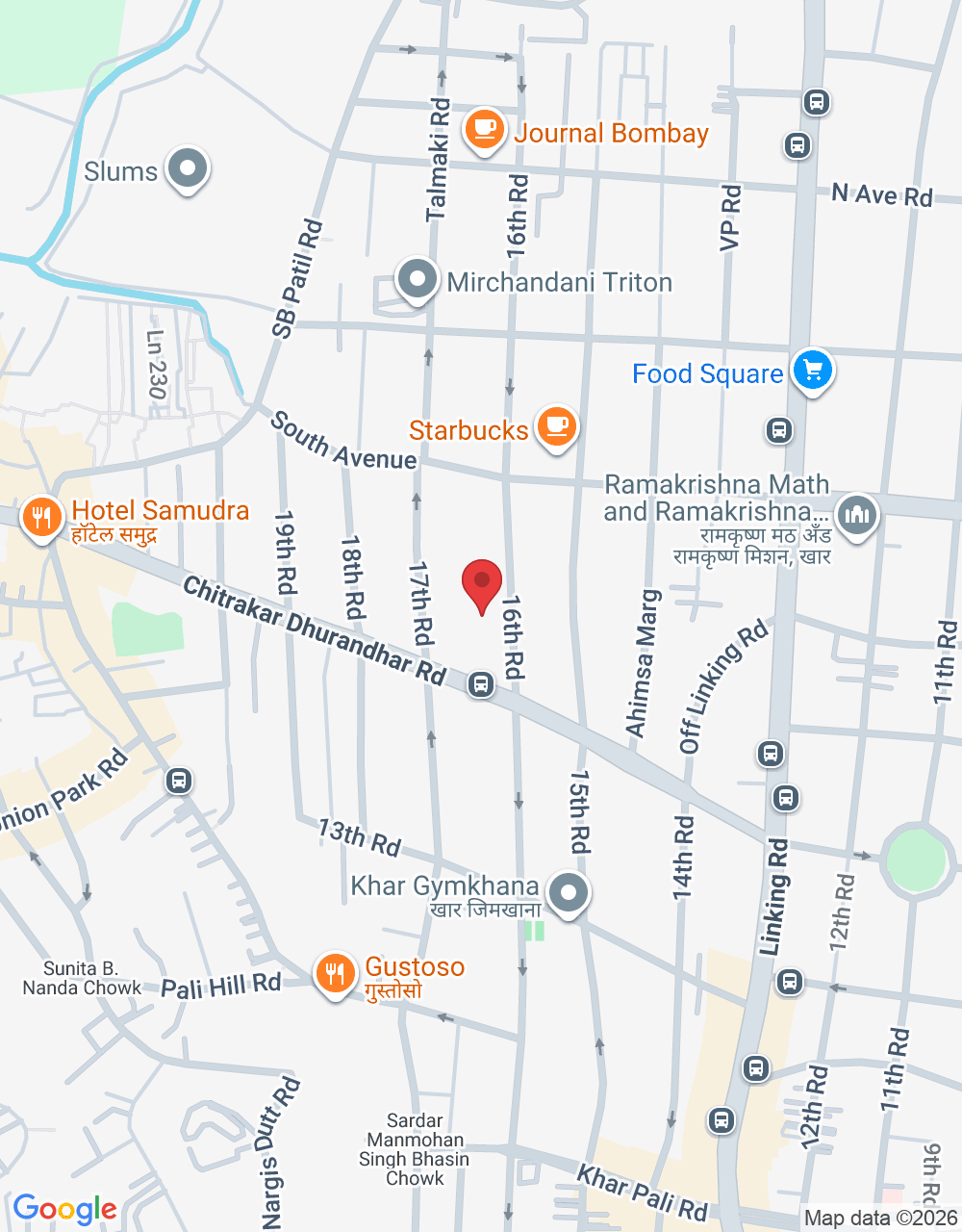 5th Floor, Grand Imperial Apartments, 501, 16th Rd, near Gujrat Research Society, Khar West, Mumbai, Maharashtra 400052, India