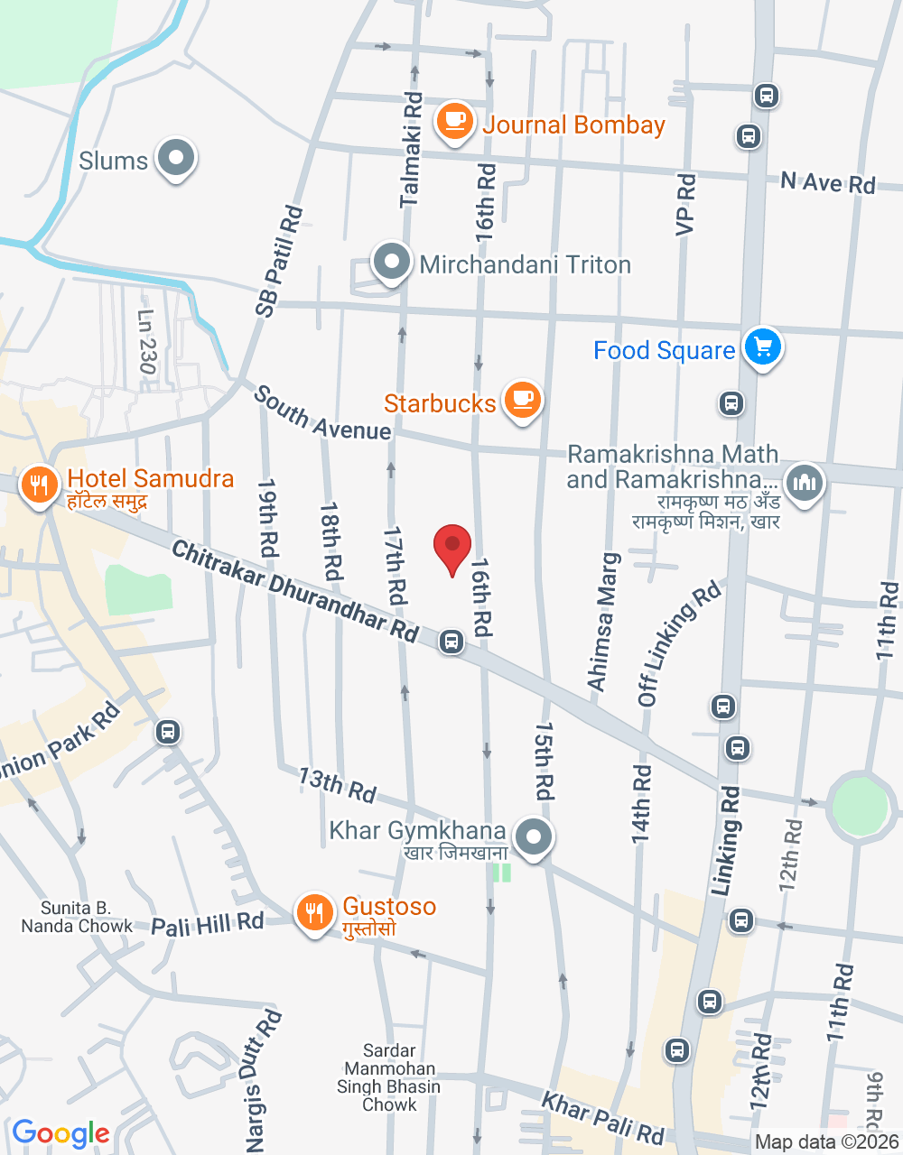 5th Floor, Grand Imperial Apartments, 501, 16th Rd, near Gujrat Research Society, Khar West, Mumbai, Maharashtra 400052, India