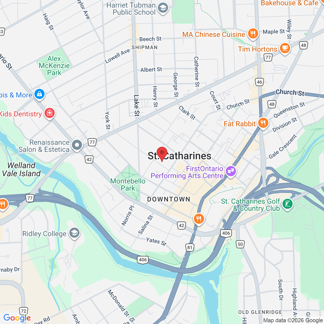 43 Church St suite 705, St. Catharines, ON L2R 7E1, Canada