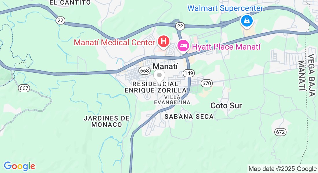 Carr estatatal, PR-670 kilómetro 1.0, Manatí, 00674, Puerto Rico
