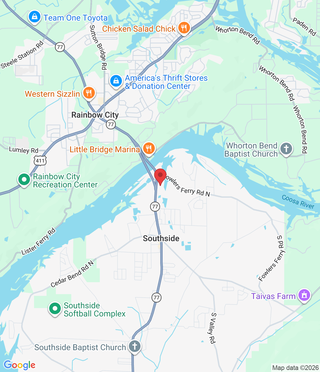 1009 AL-77, Gadsden, AL 35907, USA