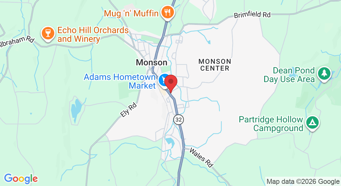 170 Main St, Monson, MA 01057, USA