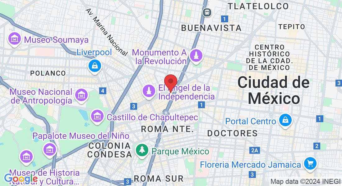 Av. P.º de la Reforma 222, Juárez, Cuauhtémoc, 06600 Ciudad de México, CDMX, México