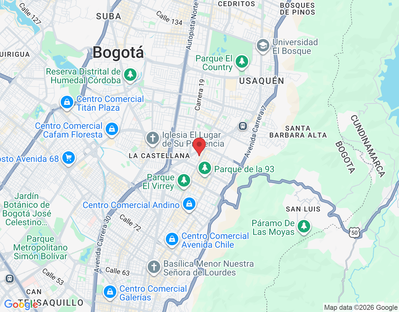 Cra, 16 #96-64, Bogotá, Colombia