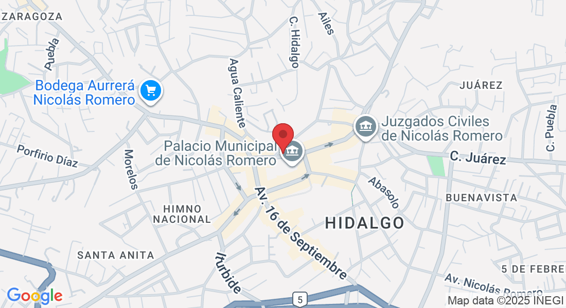 C. Juárez 29, Centro, 54400 Cdad. Nicolás Romero, Méx., México