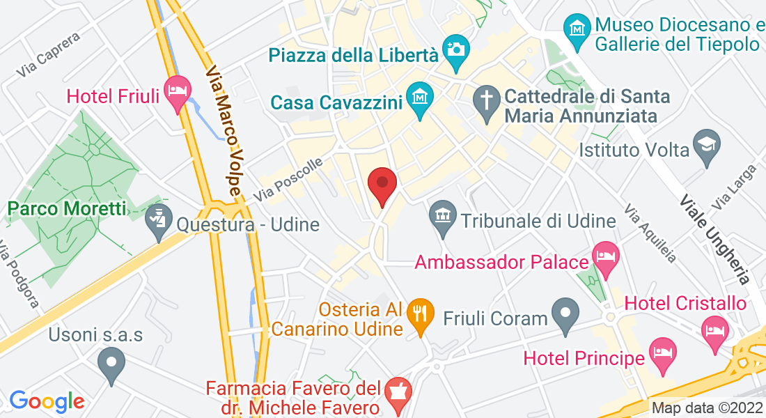 Via Cesare Battisti, 19, 33100 Udine UD, Italia