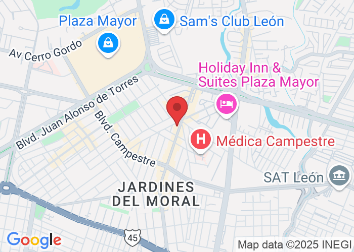 Av Paseo del Moral 1005, Villas del Moral, 37160 León de los Aldama, Gto., México