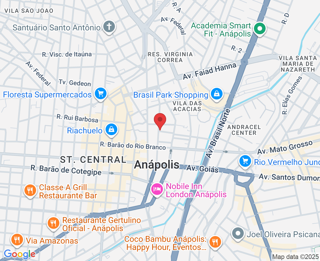 R. Des. Jaime, 193 - Sala 205 - St. Central, Anápolis - GO, 75020-040, Brasil