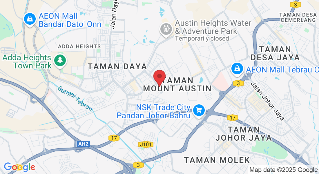 22, Jalan Mutiara Emas 5/8, Taman Mount Austin, 81100 Johor Bahru, Johor Darul Ta'zim, Malaysia