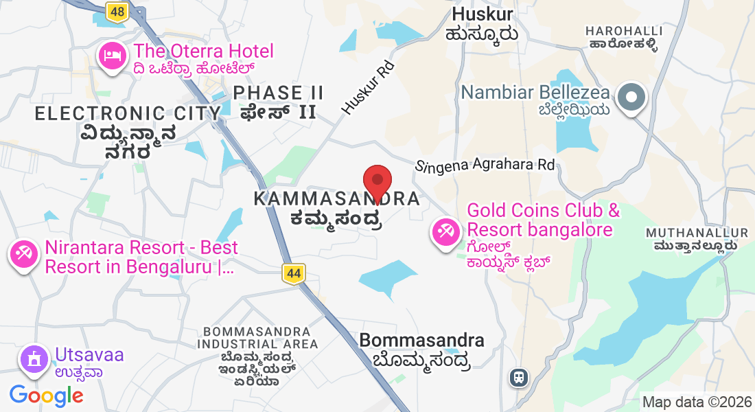 4th Floor, Mookambika Complex, 9th Cross, 2nd Cross Rd, behind Biggies Burgers, Ananth Nagar Phase 2, Phase 1, Kammasandra, Electronic City, Bengaluru, Karnataka 560100, India