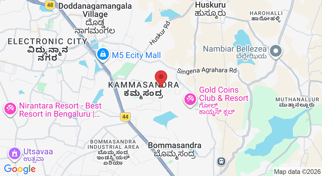 4th Floor, Mookambika Complex, 9th Cross, 2nd Cross Rd, behind Biggies Burgers, Ananth Nagar Phase 2, Phase 1, Kammasandra, Electronic City, Bengaluru, Karnataka 560100, India