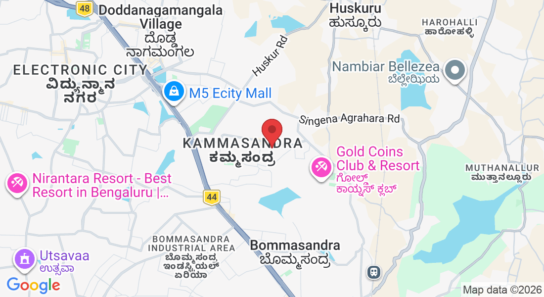 4th Floor, Mookambika Complex, 9th Cross, 2nd Cross Rd, behind Biggies Burgers, Ananth Nagar Phase 2, Phase 1, Kammasandra, Electronic City, Bengaluru, Karnataka 560100, India