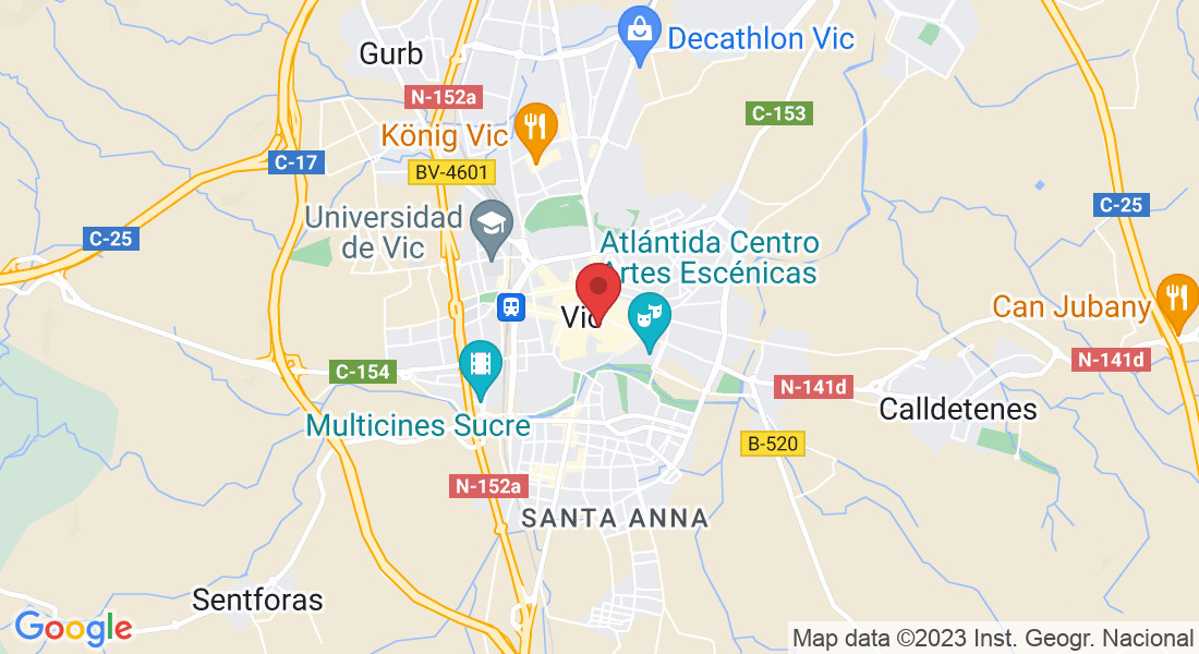 Plaça del Canonge Collell, 7, 08500 Vic, Barcelona, España