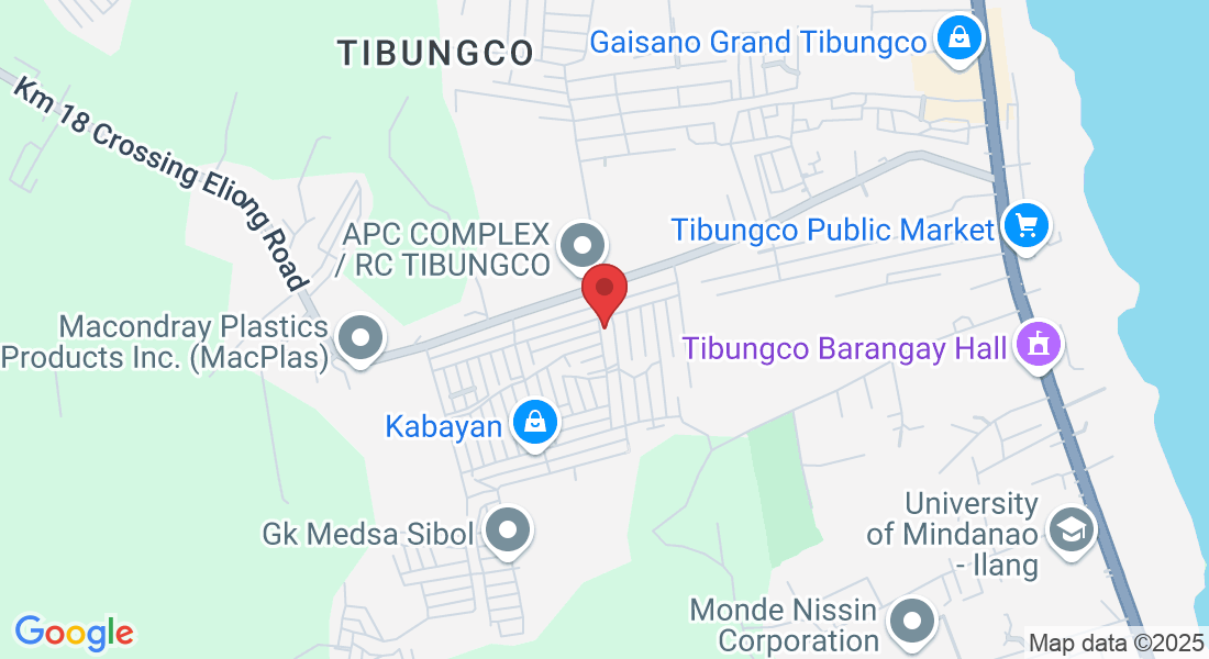Purok, 3A Block 13, Lot 5 Km 18 Crossing Eliong Road, Bunawan, Davao City, Davao del Sur, Philippines