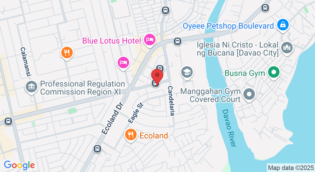 Suite No. 104 JMS Bldg. 88, Maya Street, Ecoland Dr, Matina, Davao City, Davao del Sur, Philippines