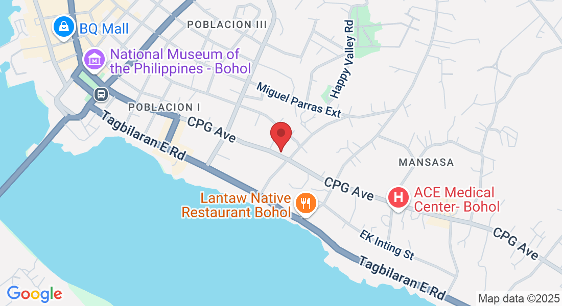 0215 Carlos P. Garcia East Avenue, Tagbilaran City, 6300 Bohol, Philippines