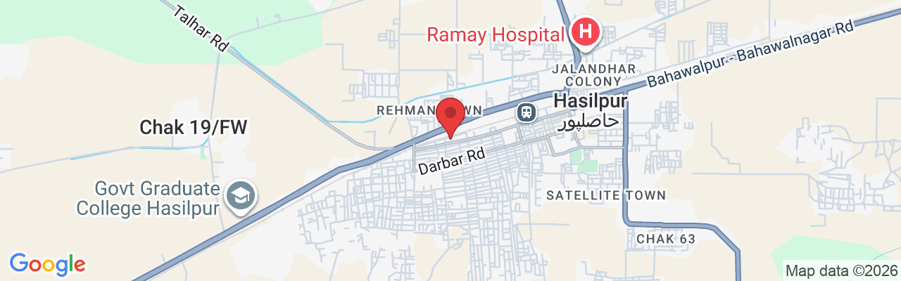 MGVQ+FHP, Railway Rd, ghreeb muhala Hasilpur, 63000, Pakistan