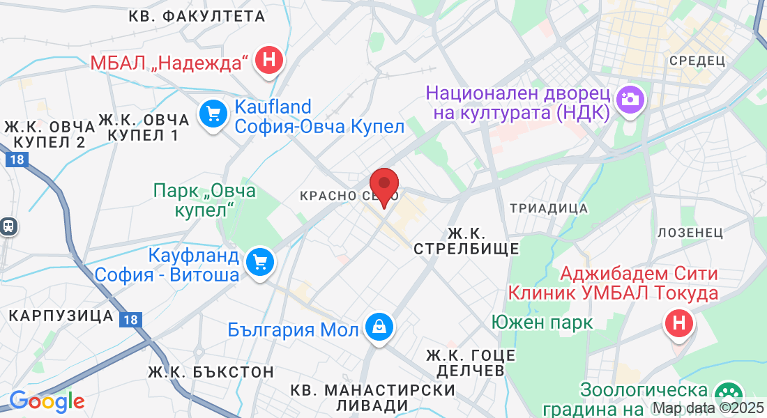 ж.к. Белите брези, ул. „Ворино“ 21, 1612 София, България