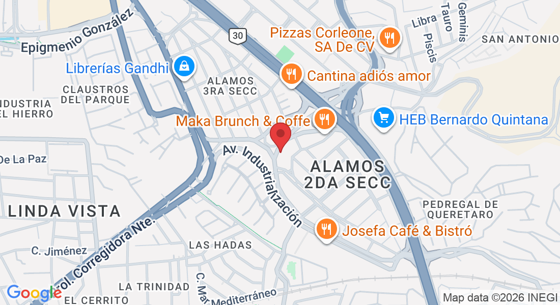 Calle Cto. Alamos 83, Alamos 2da Secc, 76160 Santiago de Querétaro, Qro., México