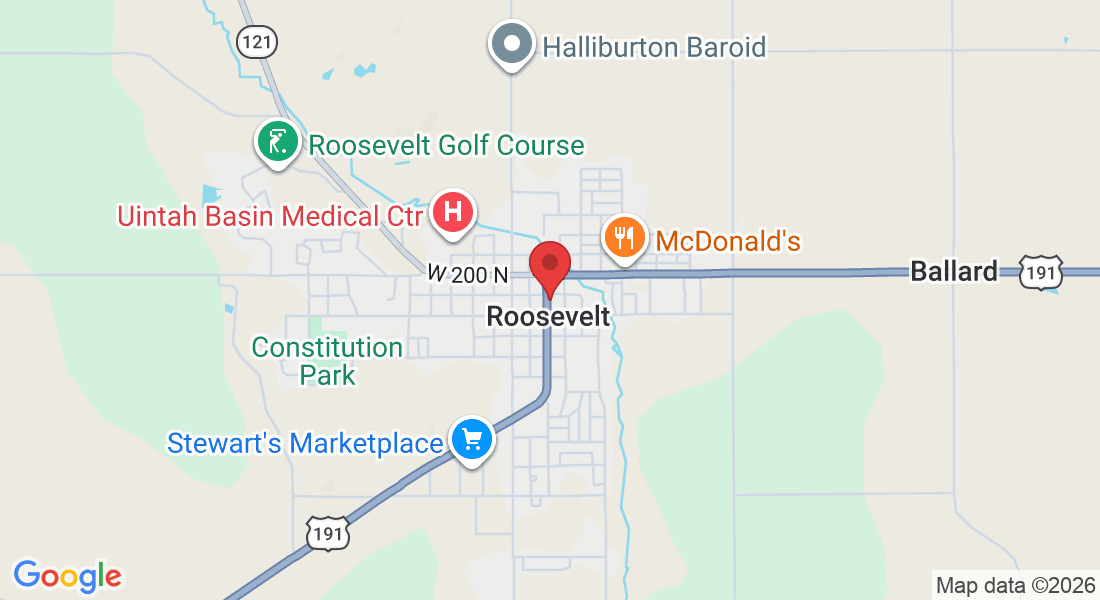 70 N 200 E, Roosevelt, UT 84066, USA