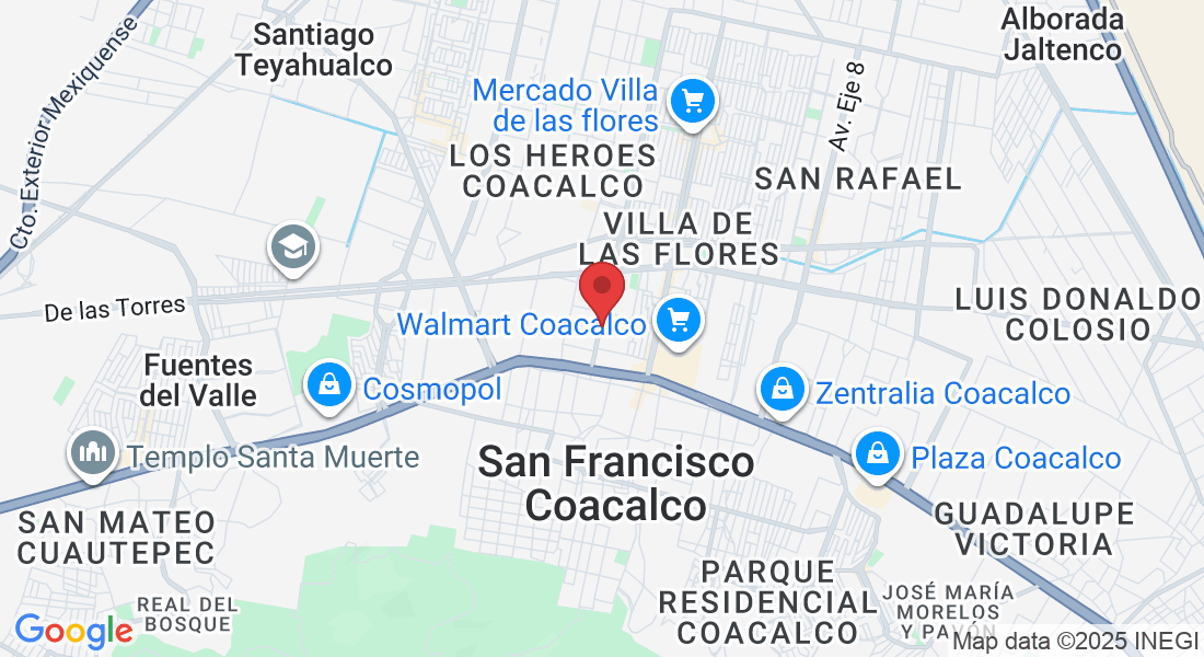 Av. Zarzaparrillas 41, Villa de las Flores, 55710 San Francisco Coacalco, Méx., México