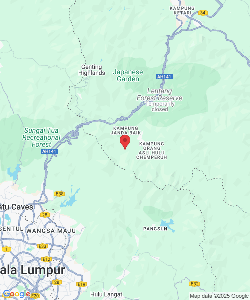 Lot A848, Kampong, Kampung Janda Baik, 28750 Bentong, Pahang, Malaysia