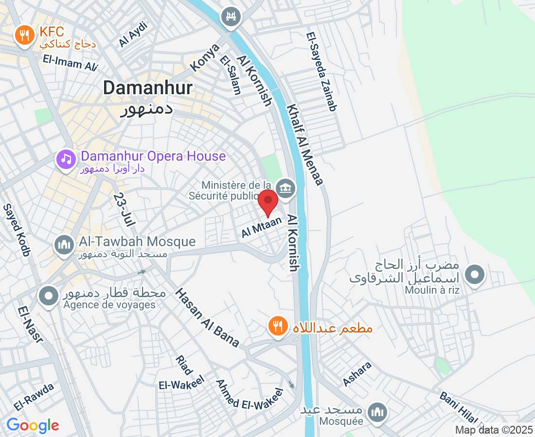 79 Elgeesh St., طاموس، قسم دمنهور، محافظة البحيرة 22111, Égypte