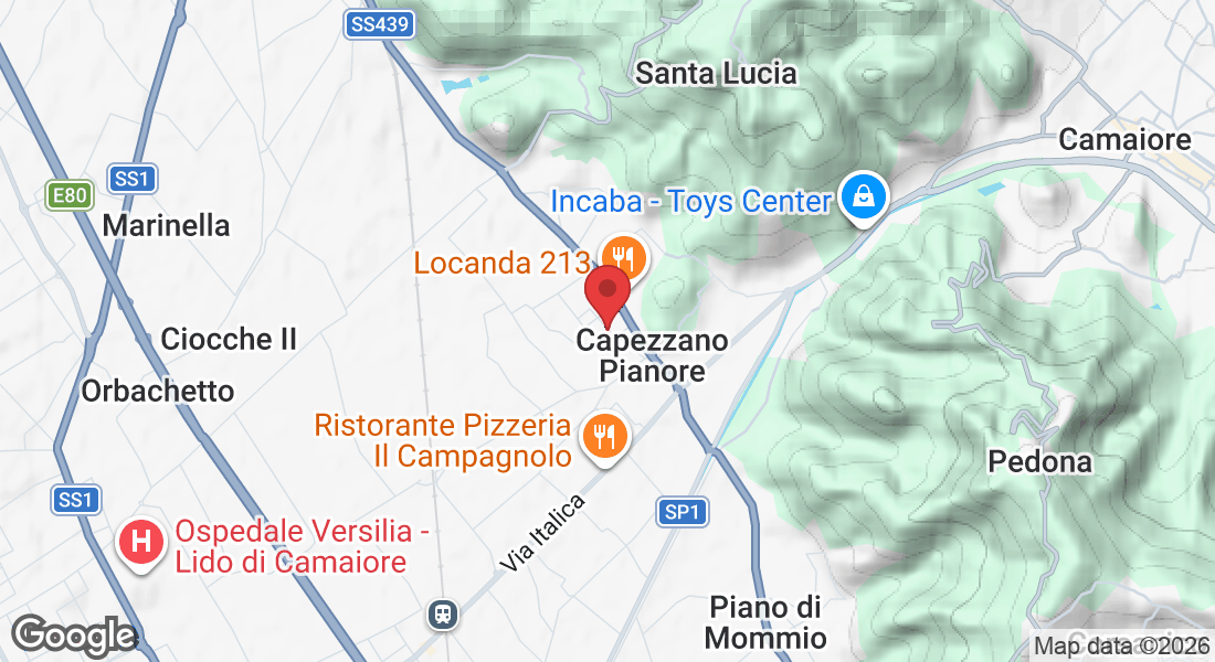 Via M. Pietro Pardini, 55041 Capezzano Pianore LU, Italia