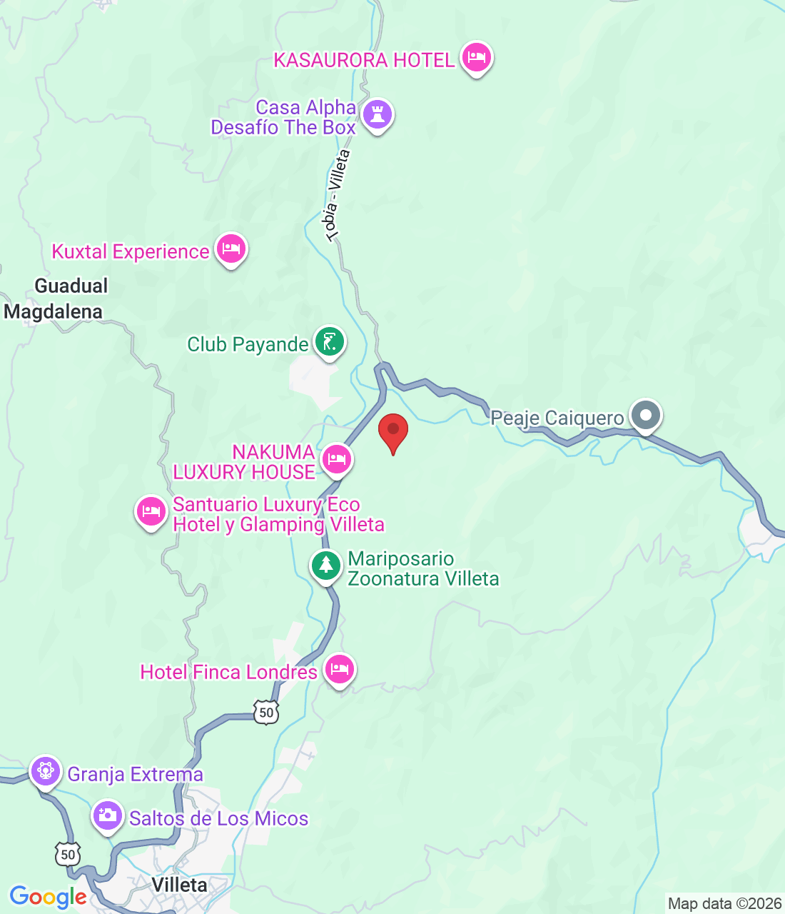 km 7, vía Villeta -La Vega, 600 m de la Báscula de Naranjal, Finca El Retiro, Vereda Naranjal, Villeta, Cundinamarca, Colombia
