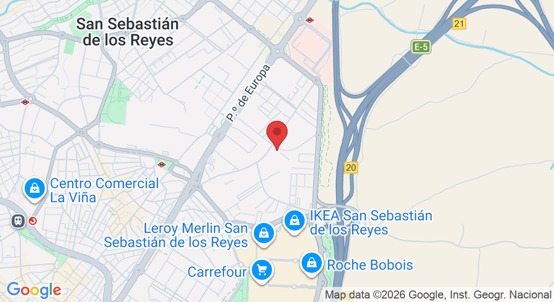 Av. de los Montes de Oca, 18, 28703 San Sebastián de los Reyes, Madrid, España