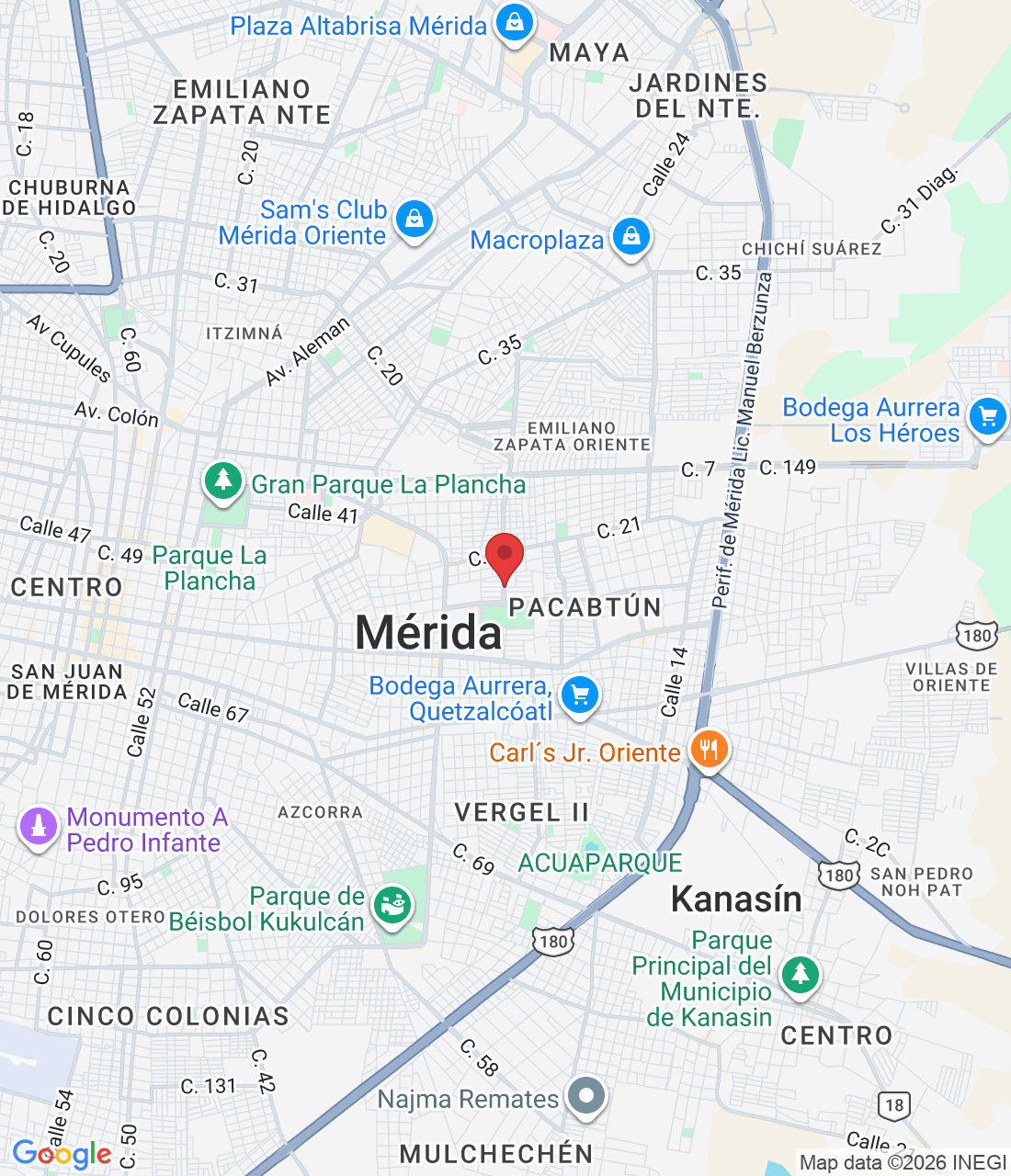 calle 14 619, Calle 14 618 a, entre 53 y 53, a, 97160 Mérida, Yuc., México