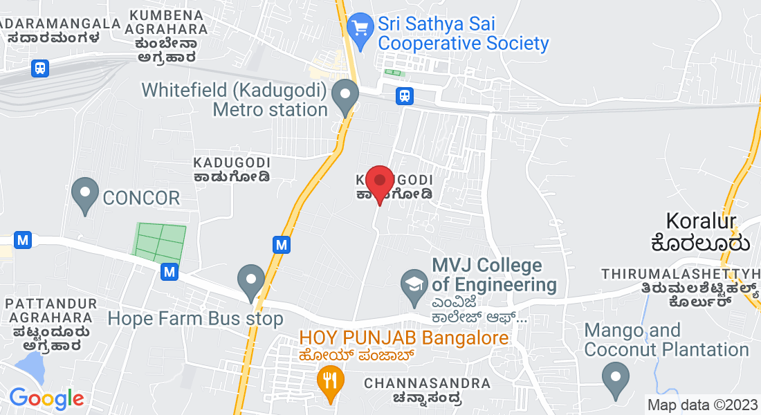 2, Sai Mandir Rd, V S Reddy Colony, Kadugodi, Bengaluru, Karnataka 560067, India