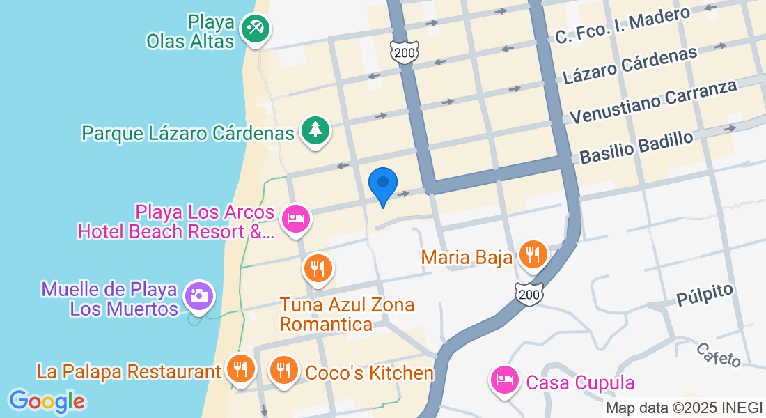 Basilio Badillo 212, Zona Romántica, Emiliano Zapata, 48380 Puerto Vallarta, Jal., Mexico