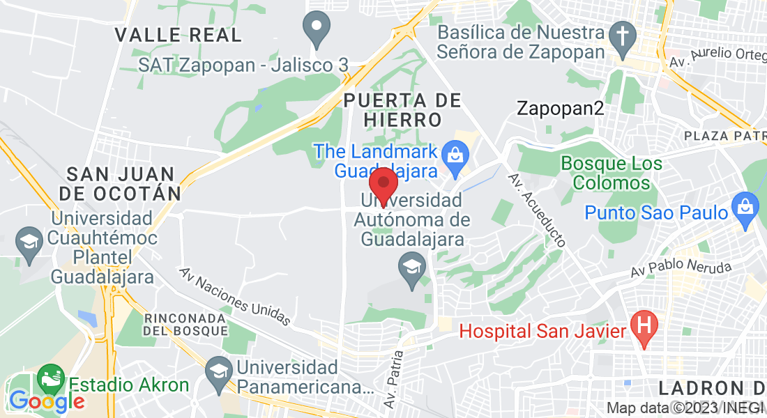 Av. Universidad 1000, Puerta Plata, 45116 Zapopan, Jal., México