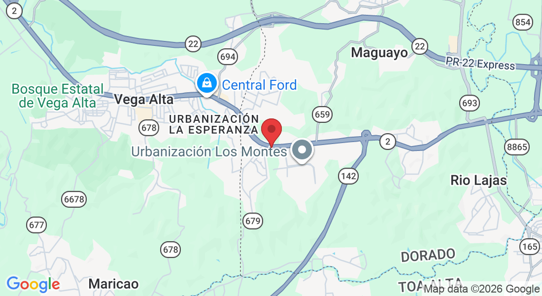 KM 27.0 Carr Puerto Rico 2, Vega Alta, Dorado 00646, Puerto Rico