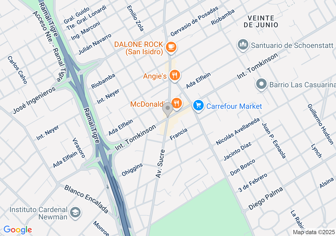 Av. Sucre & Int. Tomkinson, B1642 Béccar, Provincia de Buenos Aires, Argentina