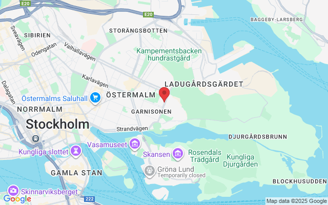 Oxenstiernsgatan 25, 115 27 Stockholm, Sweden