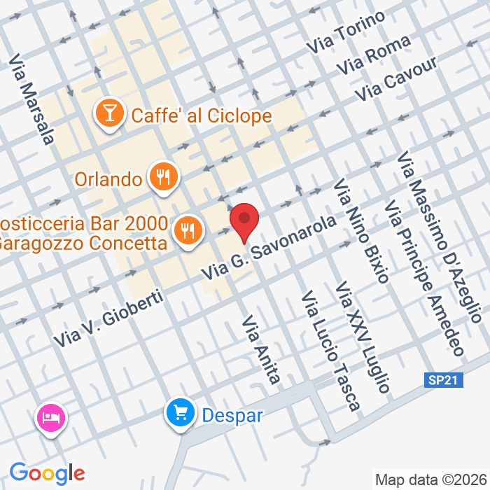 Via Pellegrino Rossi, 97, 96018 Pachino SR, Italia