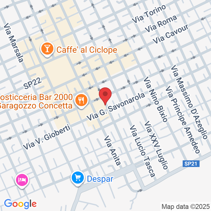 Via Pellegrino Rossi, 97, 96018 Pachino SR, Italia