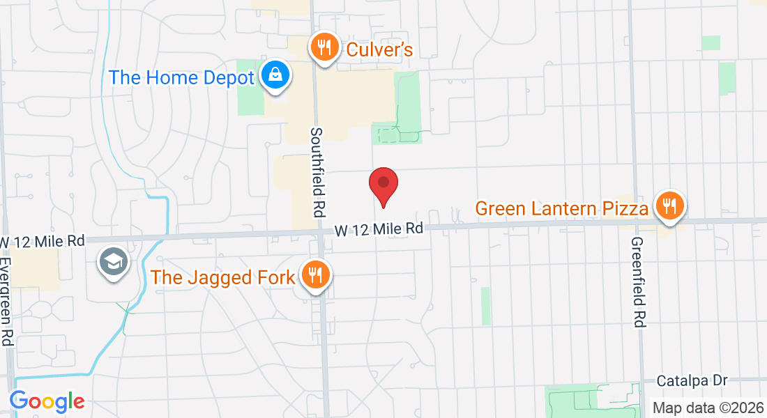 17352 W 12 Mile Rd suite 100, Southfield, MI 48076, USA