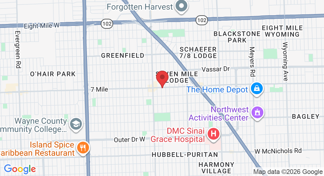 15245 W Seven Mile Rd, Detroit, MI 48235, USA