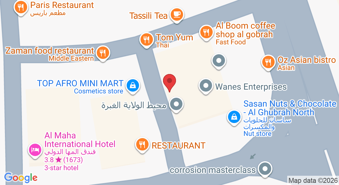 No.238, Building No.115 , Shop No.93، North Ghubrah, way، Muscat, Oman