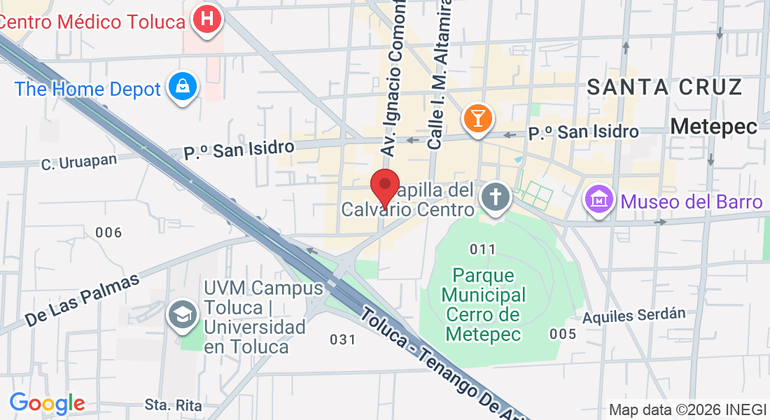 Av. Ignacio Comonfort 64, Espiritu Santo, 52140 Metepec, Méx., México