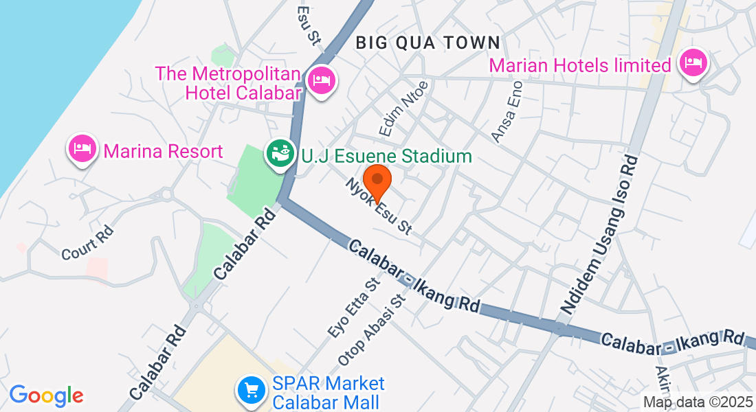 Nyok Esu St, Big Qua Town, Calabar 540281, Cross River, Nigeria