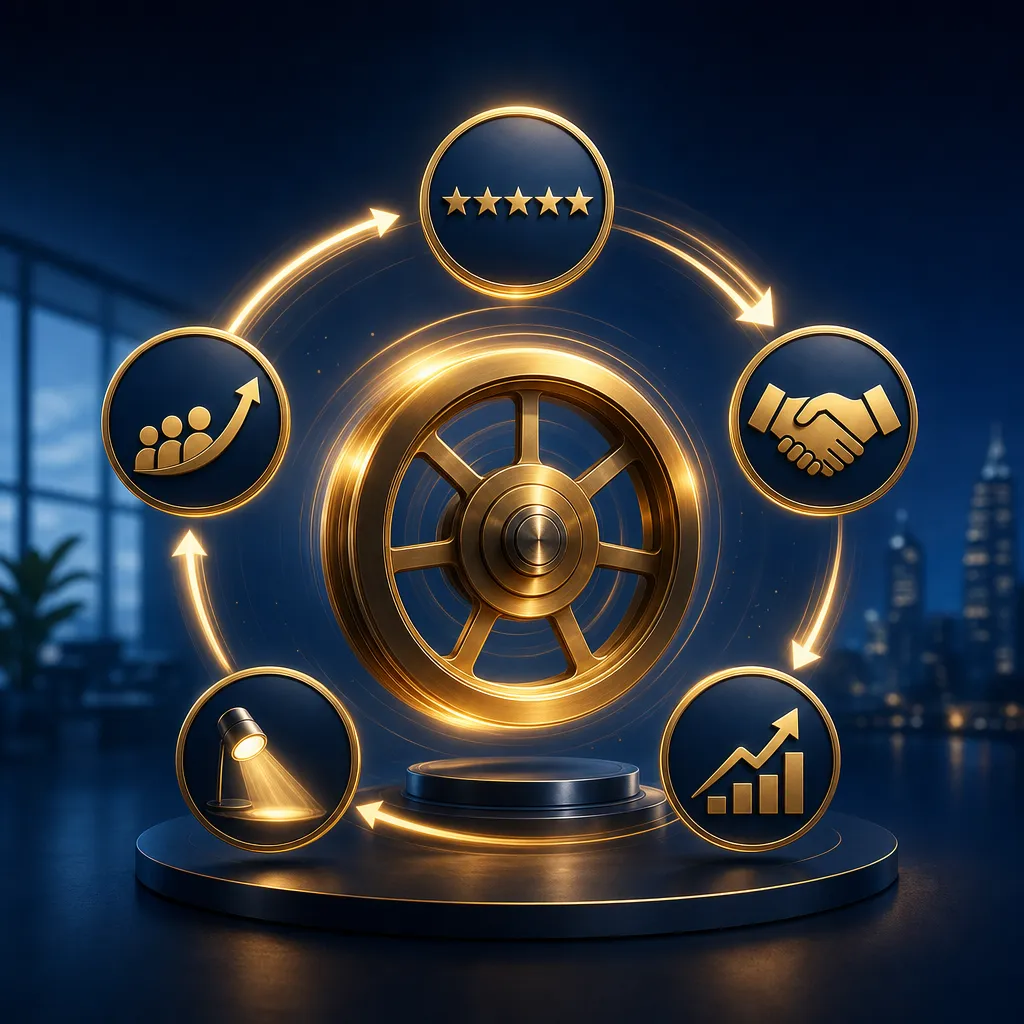 The Reputation Flywheel: How Small Businesses Build Unstoppable Momentum