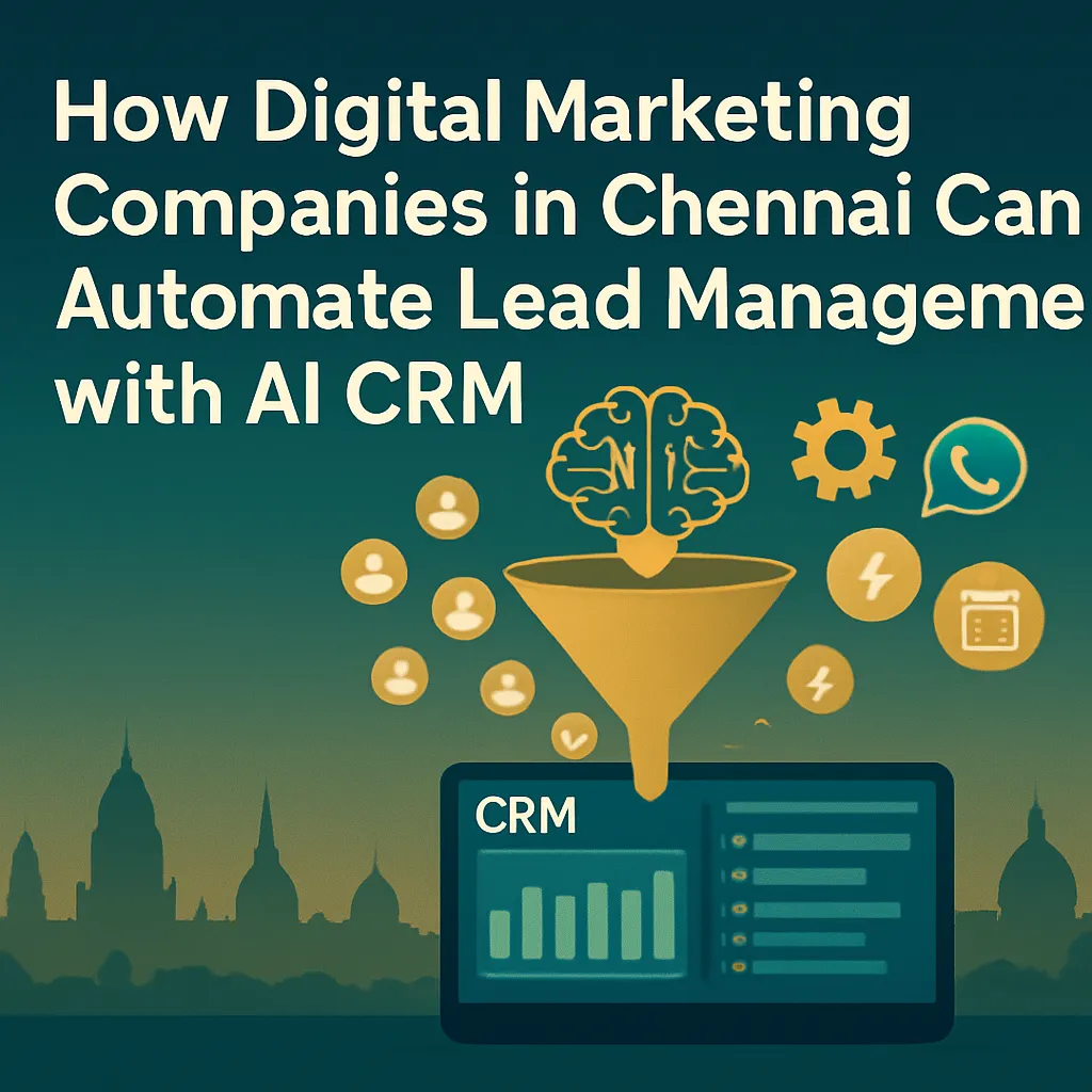 Digital marketing companies in Chennai automating lead management with AI CRM