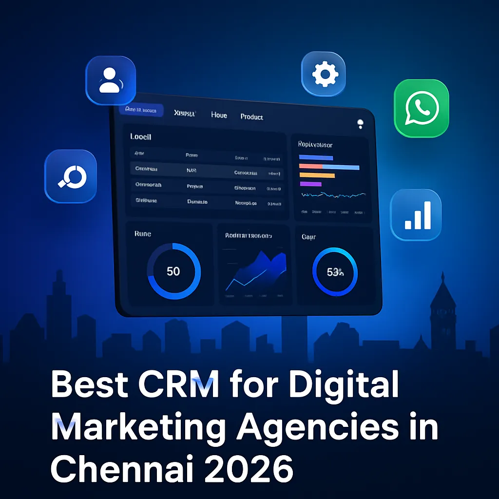 Best CRM for Digital Marketing Agencies in Chennai 2026 - RevMax AI Dashboard